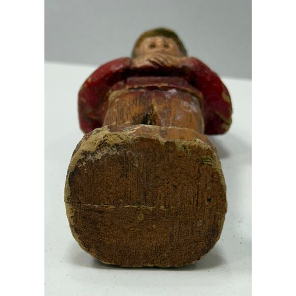 Vintage Peasant Farmer Wooden Figurine. kk557 - Picture 5 of 5